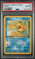 PSA 10 Enton Fossil 1.Edition 53/62 Deutsch