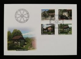 FDC Pro Patria 2002 Wertvolle Bauten am Wasser