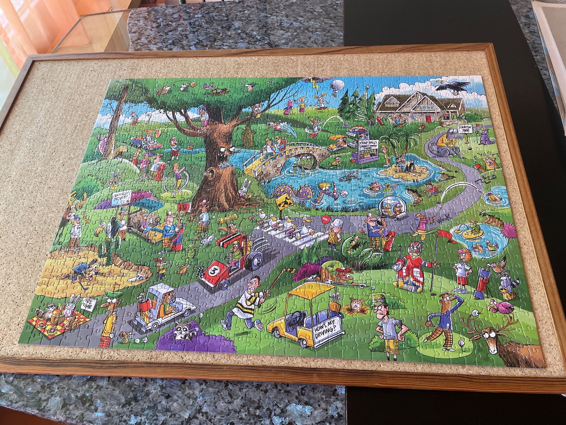Puzzles: Comic Puzzle Doodle GOLFPLATZ 1000 Teile (random cut) – Gebraucht aus buch am irchel von Hildoceras 2