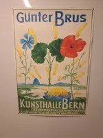 Kunstplakat Günter Brus Kunsthalle Bern 1976 Original