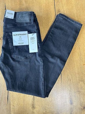 Jack & Jones Jeans Tim 28 X 30 schwarz NEU