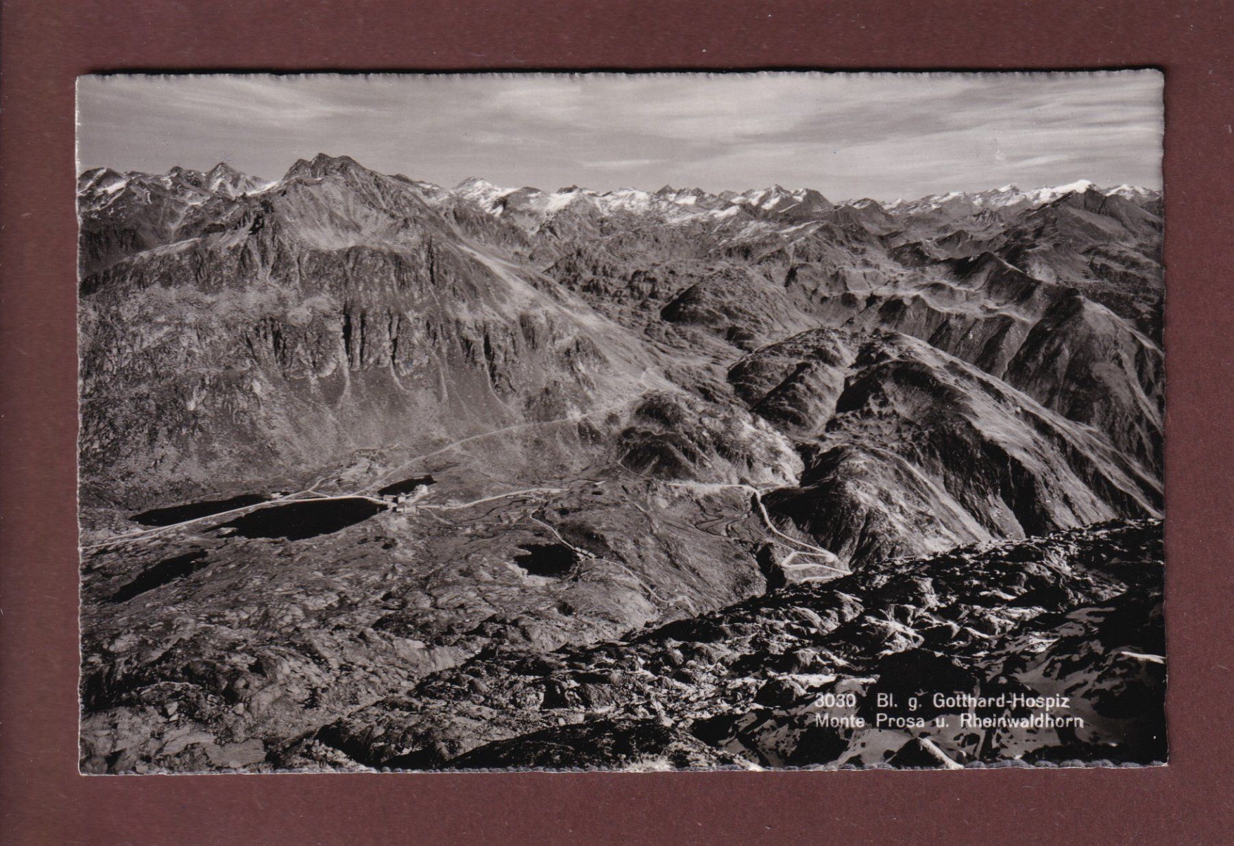 Cartoline postali: GOTTHARD-HOSPIZ - Monte Prosa - Rheinwaldhorn – Usato da Pully venduto da nicecards