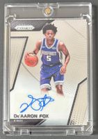 NBA De'Aaron Fox 2017-18 Prizm Rookie Auto Spurs Finals