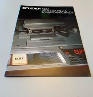 SEHR SELTEN ORIGINAL STUDER A820 TONBANDMASCHINEN KATALOG