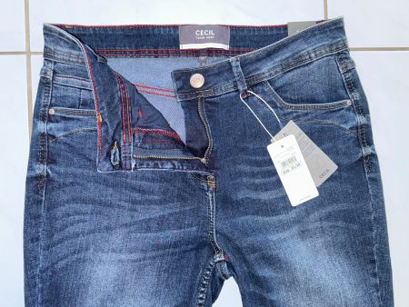 CECIL Denim blau Jeans Hose TORONTO Slim W 31 L 30 ca. 38 40