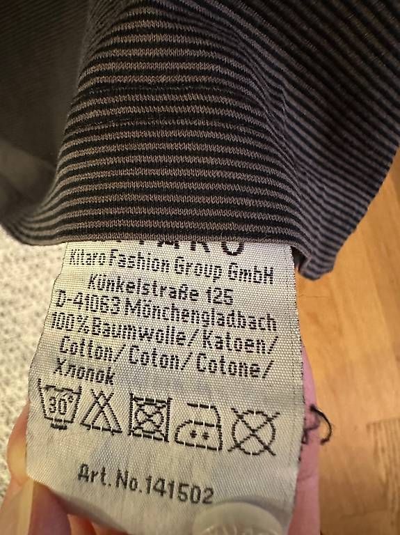Magliette Polo: Polohemd Kitaro M grau/schwarz gestreift – Usato da Rothenburg venduto da wer_g9fd 2