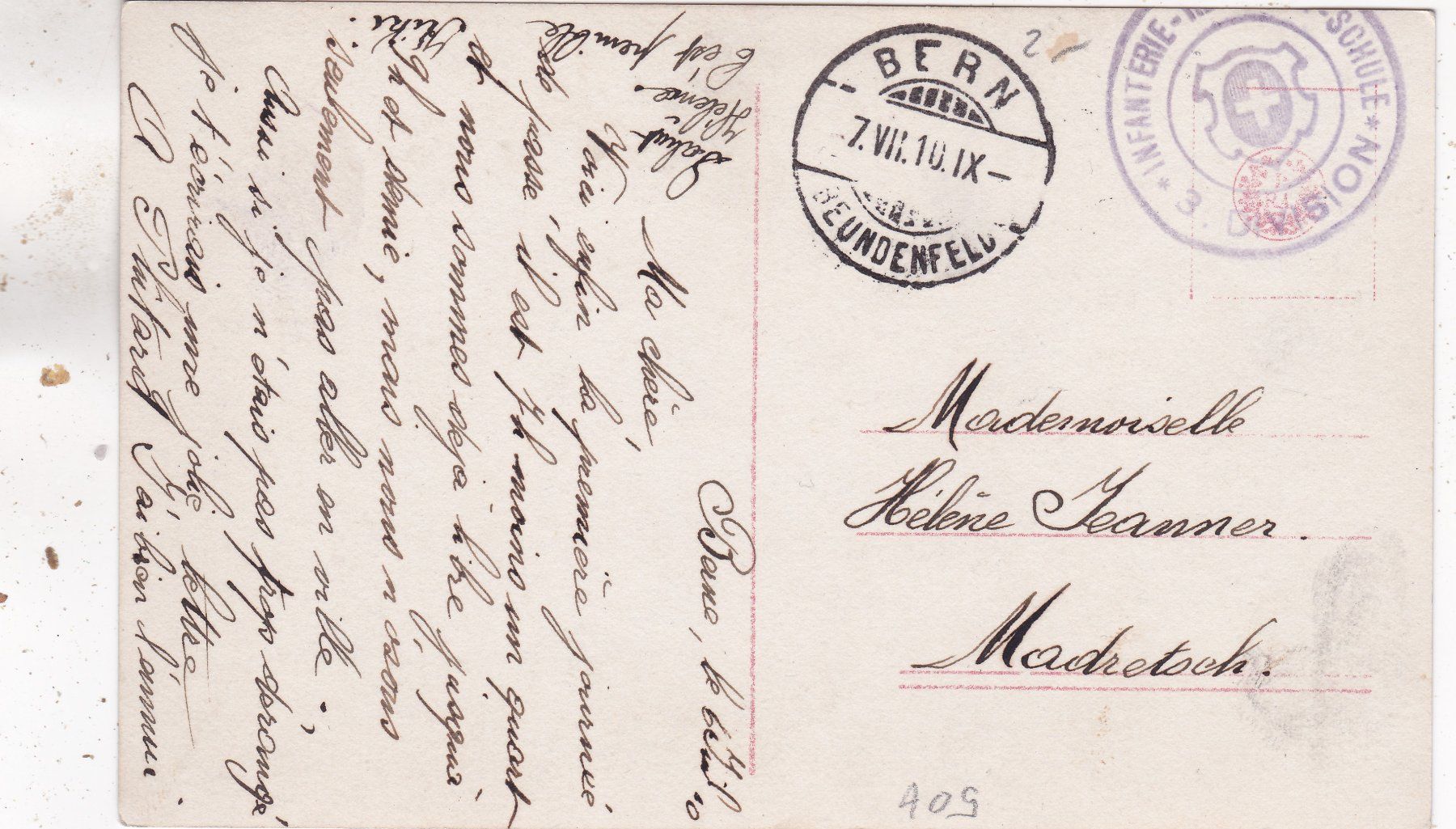Cartoline postali: Kitsch Frau 1910 – Usato da Herisau venduto da Lisegrat2008 1