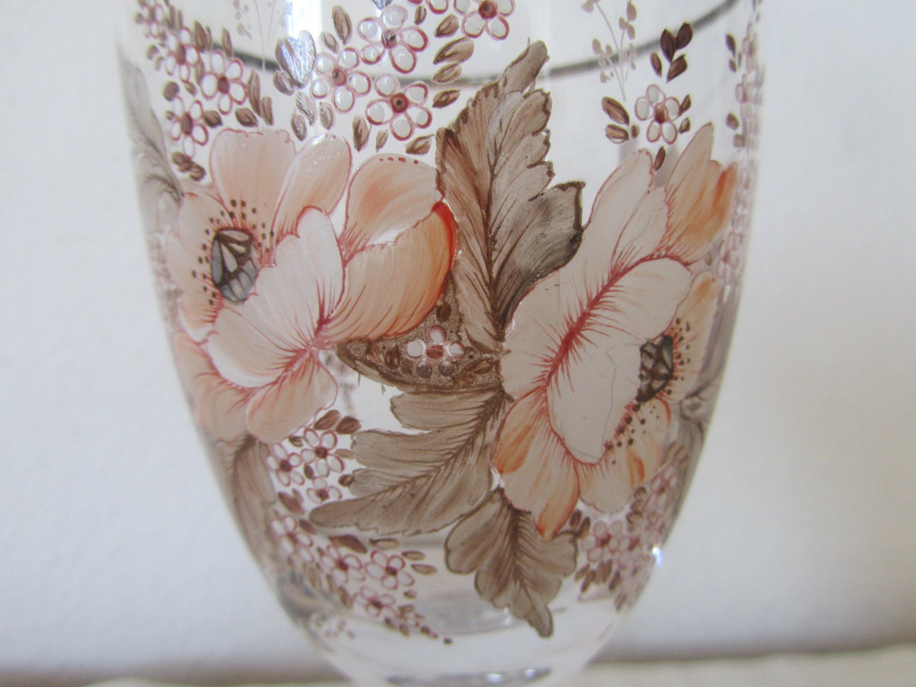 Bicchieri: Wein-Glas, versilbert, handgemalt – Usato da Seengen venduto da mikelele 1
