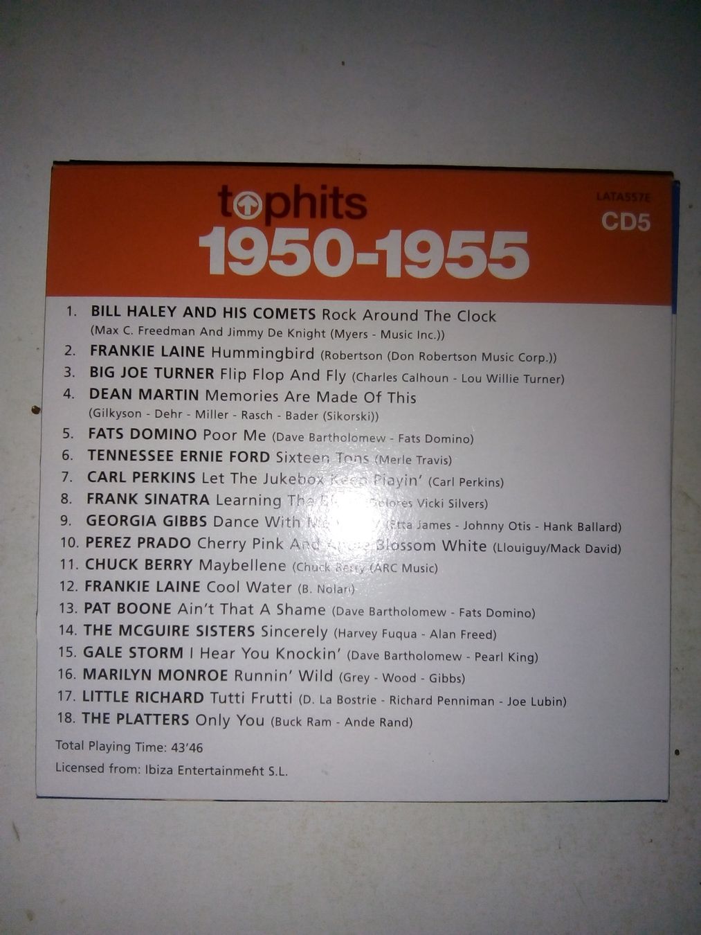 CD: Top Hits (1950-1955)   Various    5 CDs – Usato da St. Gallen venduto da elk2020 7
