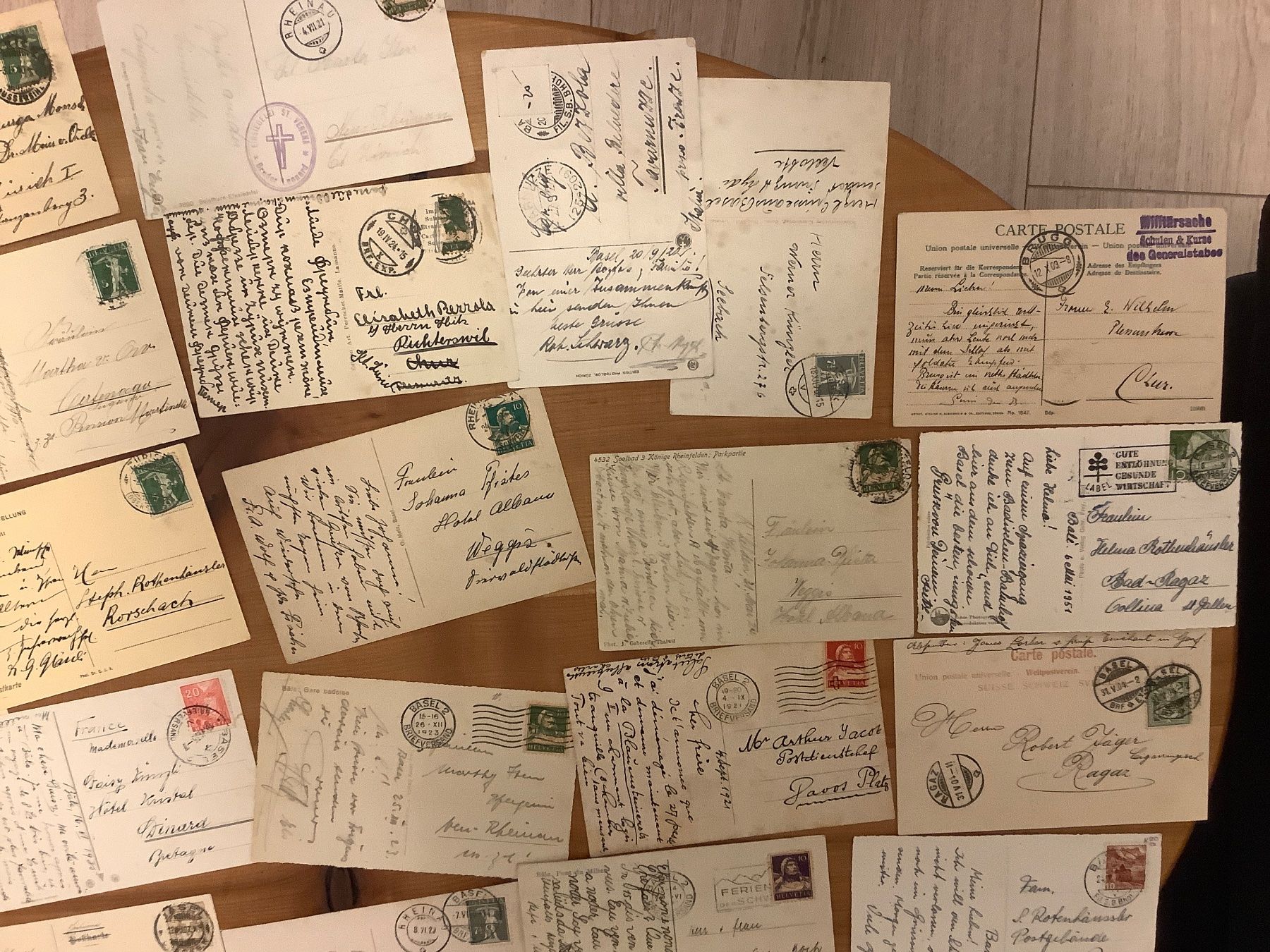 Cartoline postali: 29 gelaufene Ansichtskarten, viel Basel, ab 1904 – Usato da St. Gallen venduto da herbrig2 6