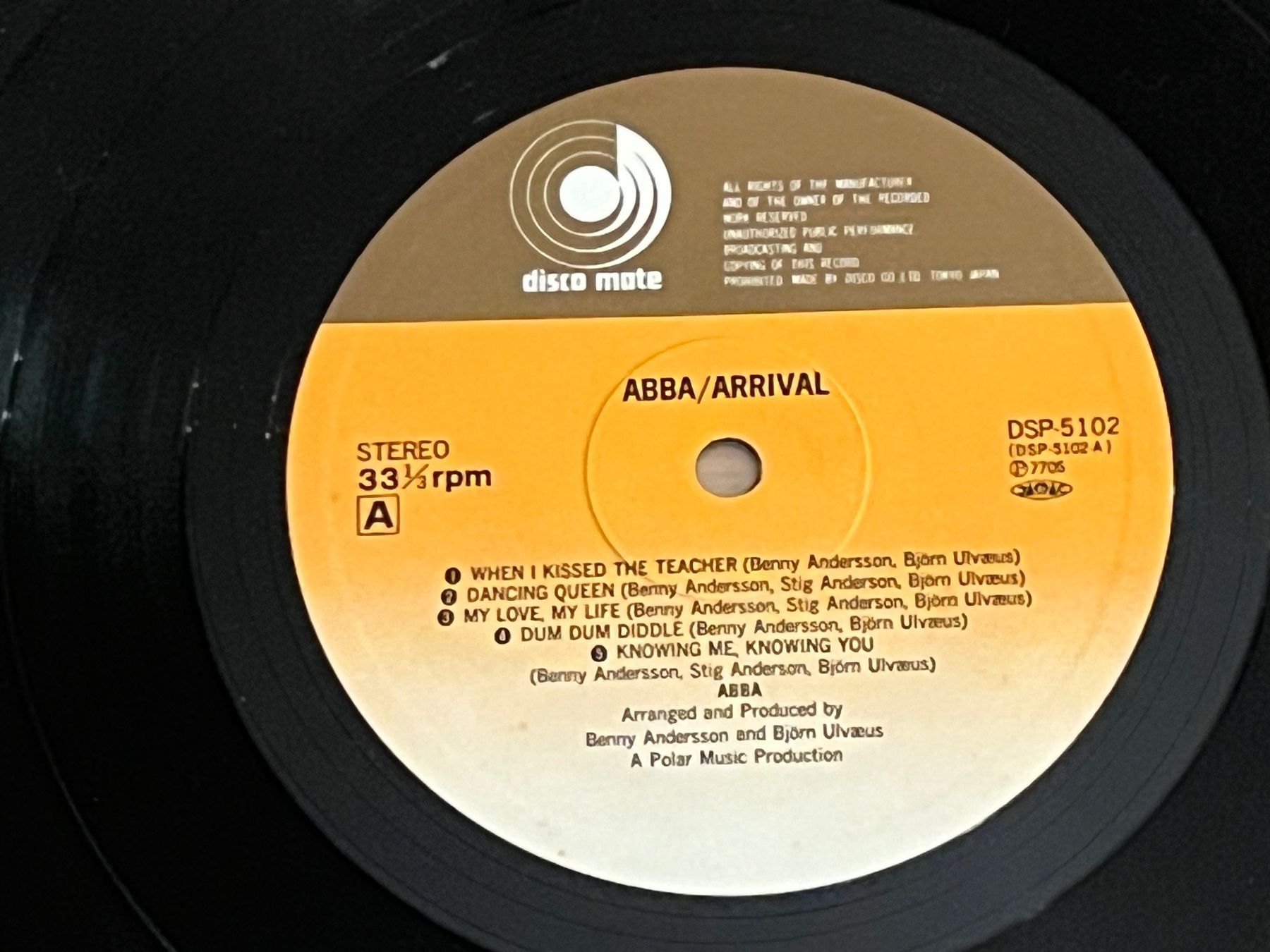 Dischi in vinile: ABBA Arrival Lp Japan – Usato da Basel venduto da Vinyloase 6