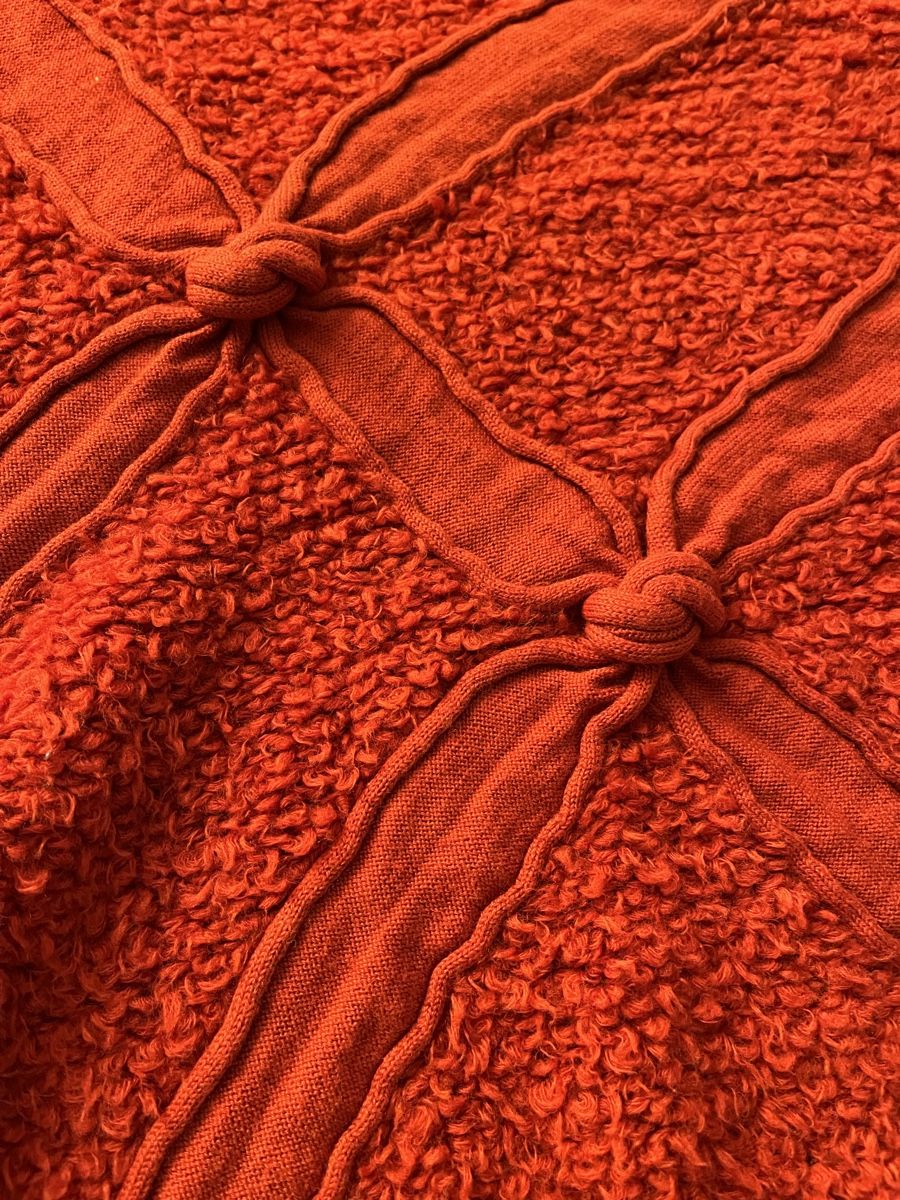 Maglioni & Felpe: Barbara Speer spezieller Pullover orange Merino-Wolle Gr. 2 – Usato da Muri b. Bern venduto da Sugimoto 2