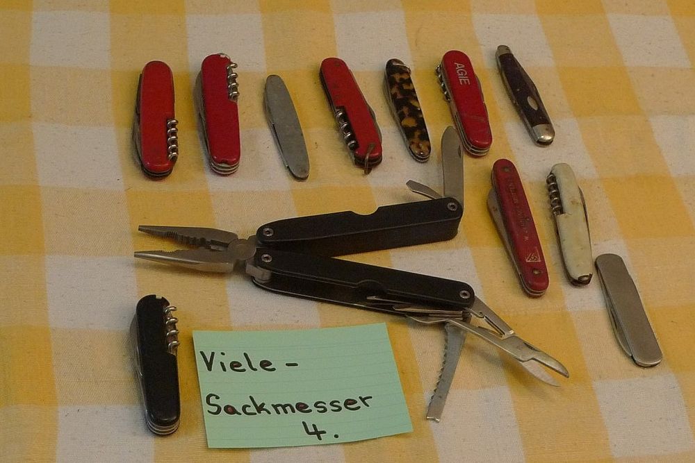 Coltelli tascabile: Viele-Sackmesser! 4. – Difettoso da Bern venduto da bn1640