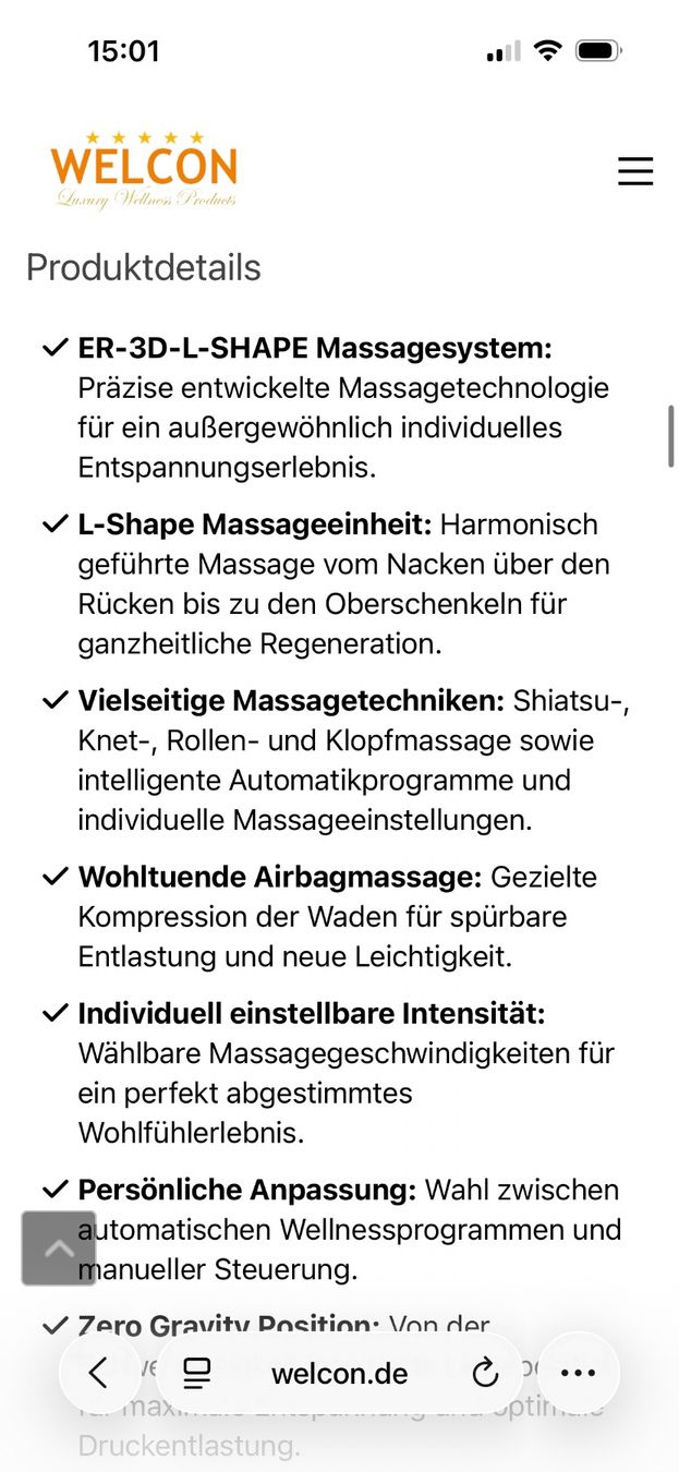 Sessel: Massagesessel WELCON Easyrelax – Gebraucht aus Halten von simonaaw 6