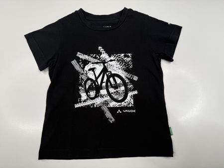 Vaude T-Shirt, Grösse 104, Schwarz, Velo Motiv, Top Zustand