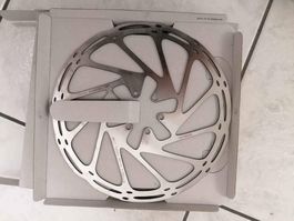 Zwei neue Bremsscheiben 200mm plus Adapter