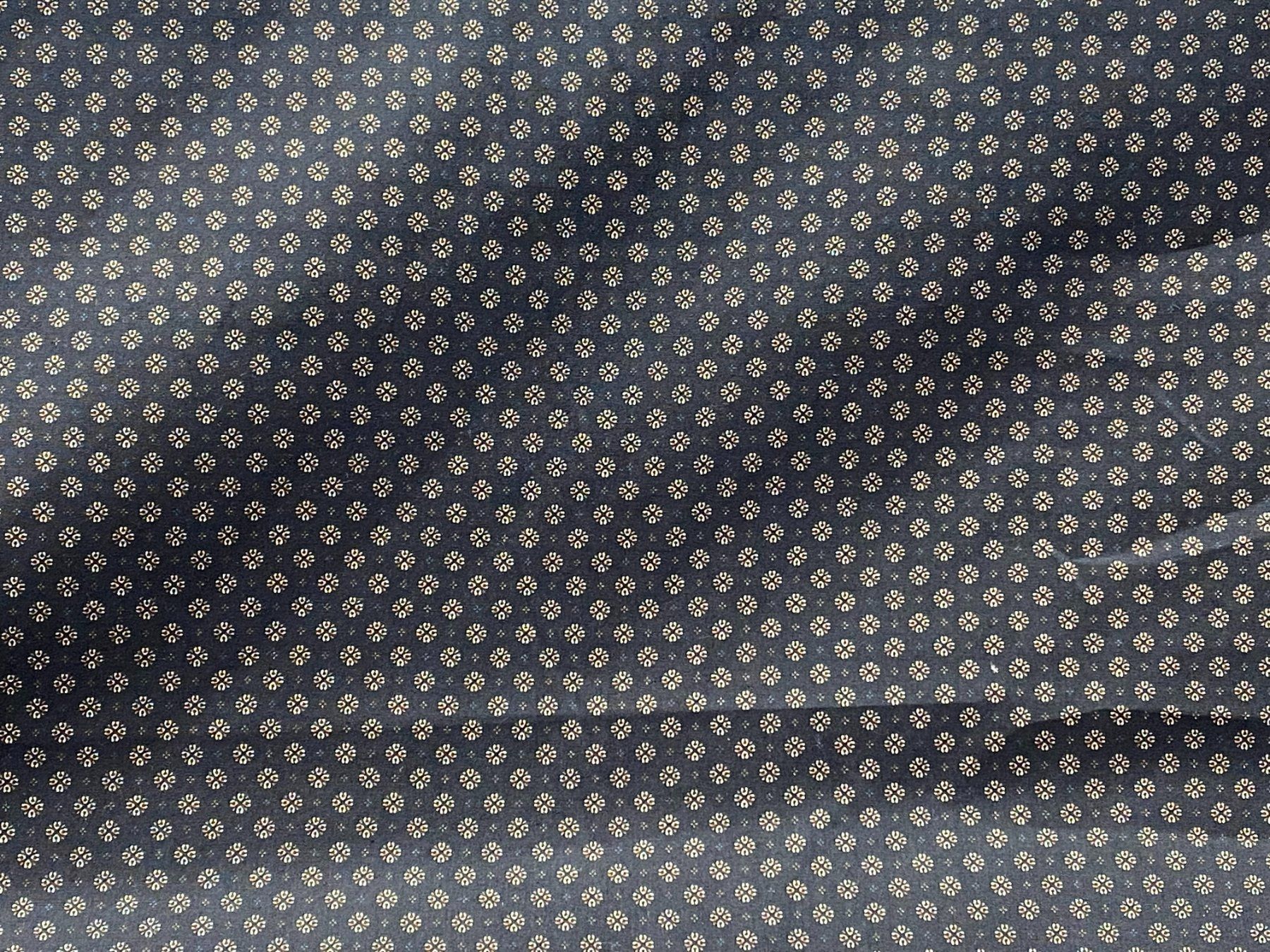 Tessuti: Tissu coton noir imprimé fleurs – Nuovo e nell'imballaggio originale da Préverenges venduto da mam_629h
