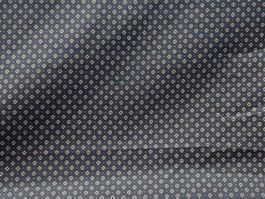 Tissu coton noir imprimé fleurs