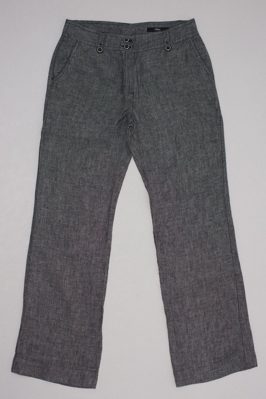 S.Oliver Pantalons: s.Oliver Pantalon Lin Gris Large T. 38 – D'occasion à Fribourg par re-fine 1