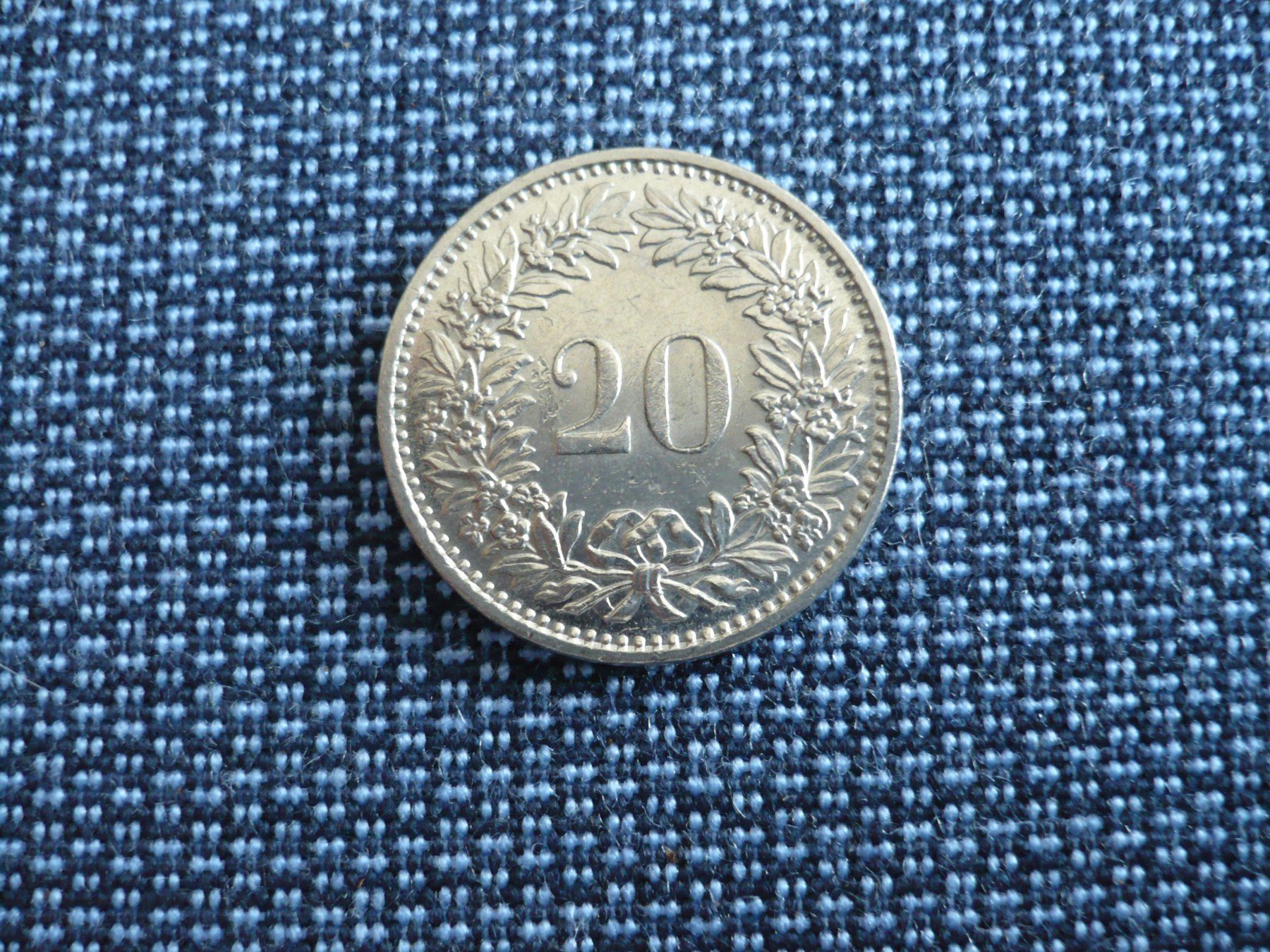 Toutes les monnaies: 20 Rappen 1971 – D'occasion à Winterthur par kormorans 1