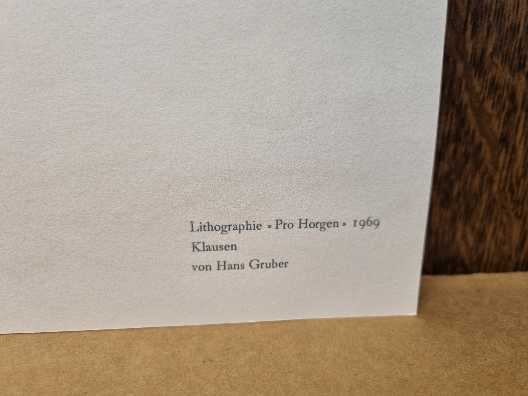 Grafica & Litografie: Lithographie Hans Gruber "Pro Horgen " – Usato da Schaffhausen venduto da Leveron13 3