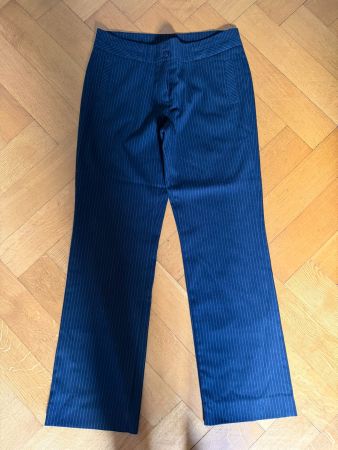 ESPRIT Nadelstreifen Hose Schwarz Modell Dover Gr. 38