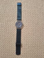 Swatch Armbanduhr Cool Skies, blau, untra flach, Edelstahl