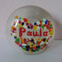 Glaskugel _ Paperweight "Paula" - Individual - alt