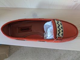 Mocassins Missoni orange cuir T. 38 — Idéal été!
