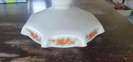 Antike erdbeer glas lampe
