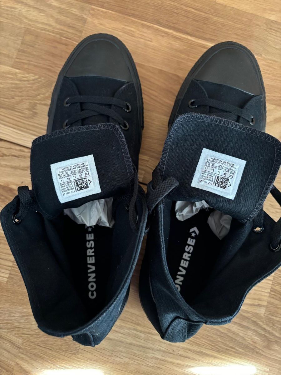 Converse Scarpe da uomo: All black converse chuck Taylor high – Nuovo (secondo la descrizione) da Ascona venduto da GioeleS 4