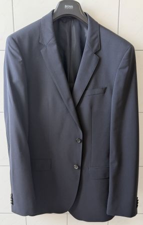 Hugo Boss Anzug 106 / 44 L  3 x Hose 110 Blau Stretch