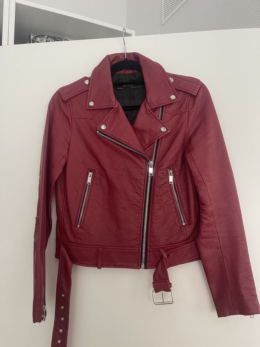 Zara Giacche: Lederjacke Rot Zara – Usato da Horgen venduto da JPR911 1