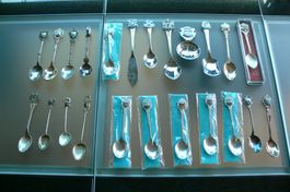 Sammlerloeffel Set, Silber 800, Souvenir-Löffeli Diverse 23