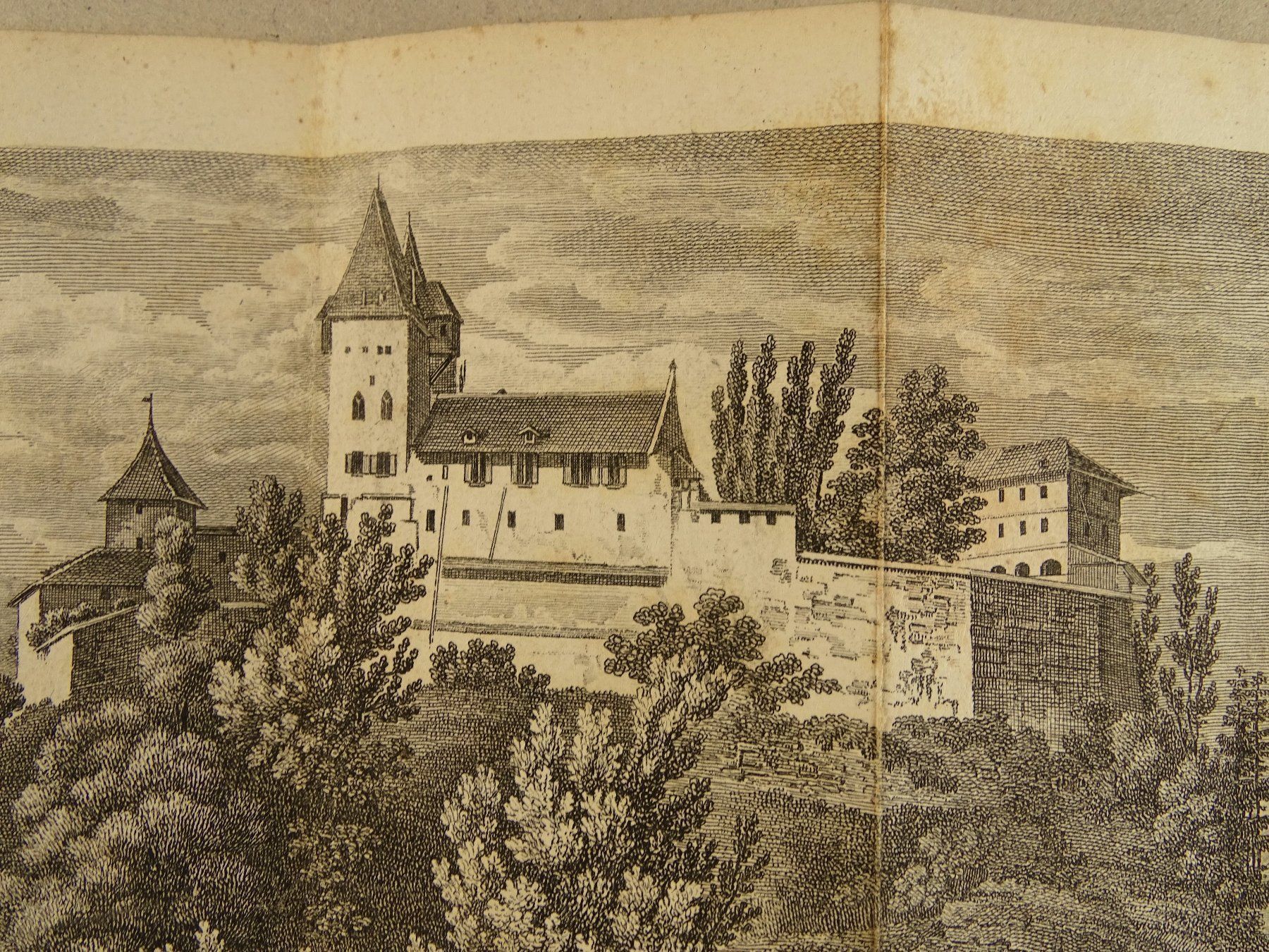 Stiche: BURGDORF, KUPFERSTICH 1826 – Gebraucht aus Grüningen von Kartensammler 3