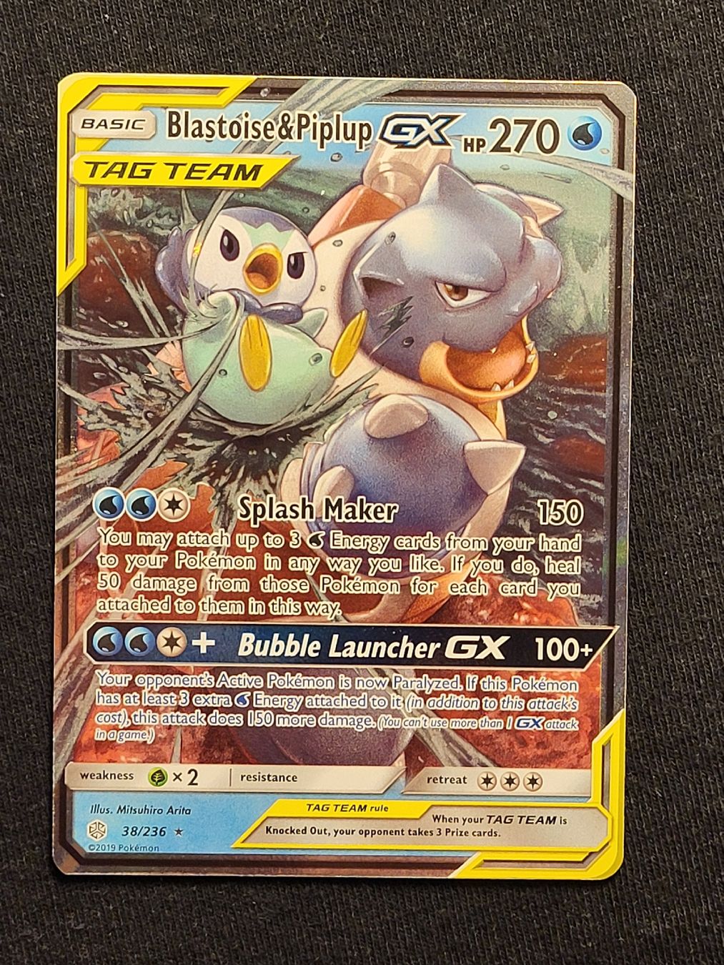 Pokémon Sammelbilder & Trading cards: 🇬🇧 Blastoise & Piplup GX 38/236 – Gebraucht aus Grindelwald von lego9