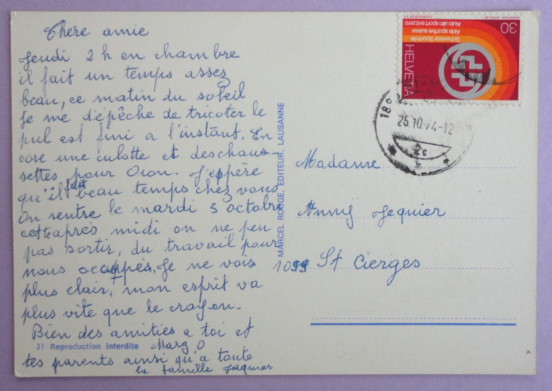 Cartoline postali: Lavey les Bains – Usato da Fétigny venduto da Billy2miny 1