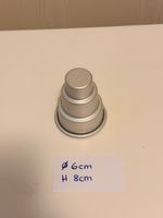 Mini Kuchenform, Pyramidenform, Ø 6cm, Höhe 8cm