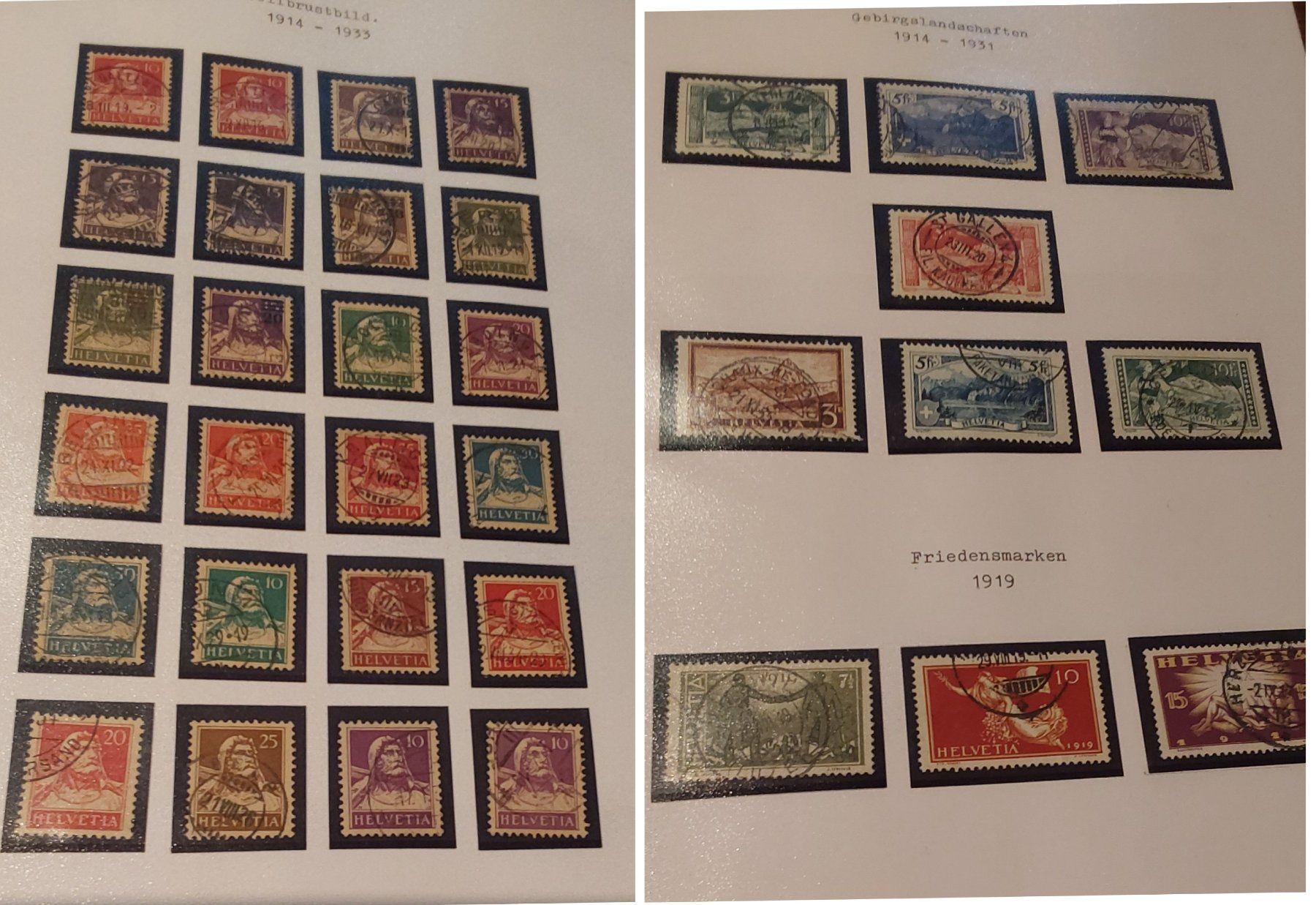 Tutti i francobolli: CH Briefmarken-Seiten ab Ziffermuster – Usato da Münchwilen AG venduto da Nesar 2