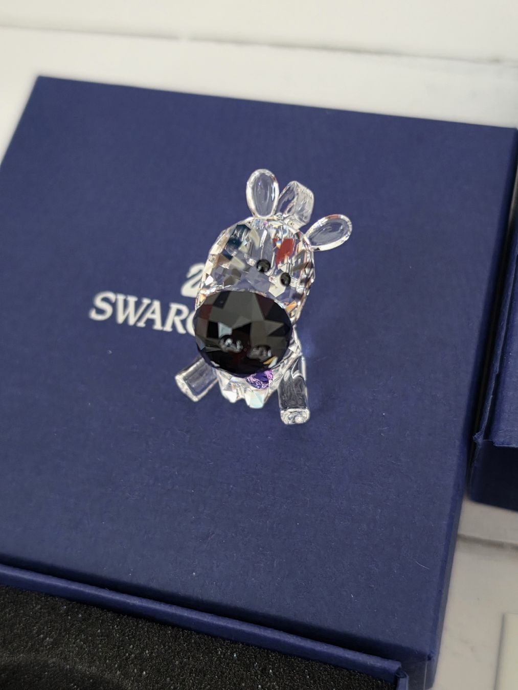 Swarovski Statuette: Swarovski Baby Animals Zebra – Nuovo e nell'imballaggio originale da Bülach venduto da Santa-Punk