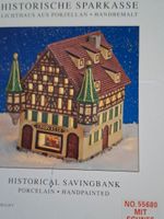 Seltene elekt.beleuchtetes Deko Haus "Sparkasse",  TOP!