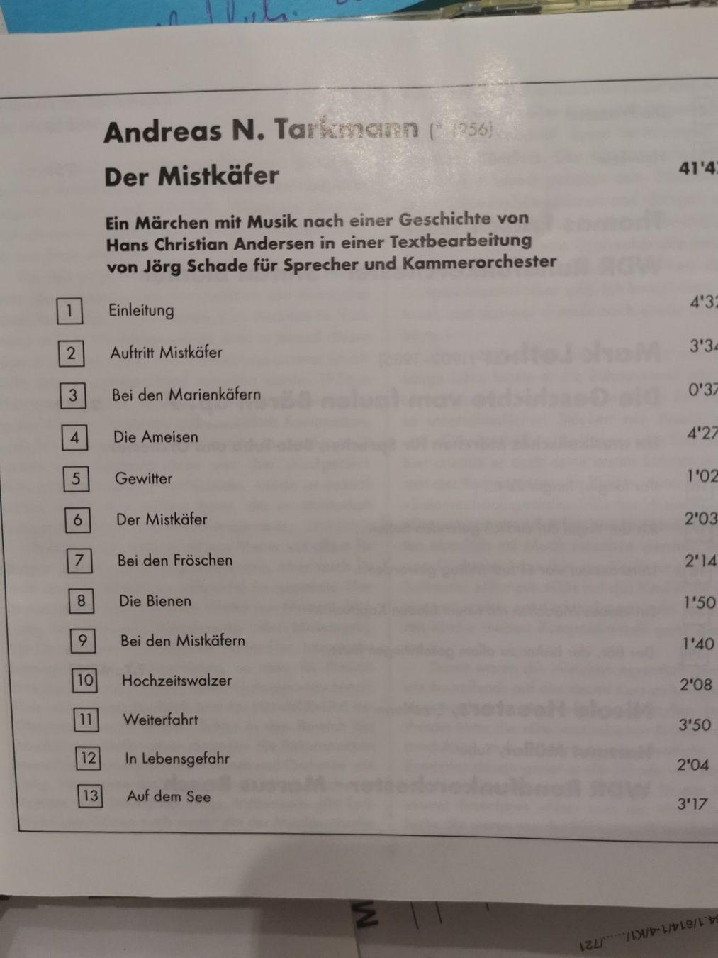 Hörbücher: Der Mistkäfer, Die Geschichten vom Bär – Gebraucht aus St. Margrethen SG von Goldig 3