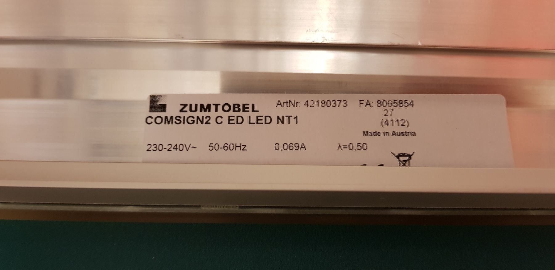 Lampade: LED ZUMTOBEL NOTLICHT SET – Nuovo e nell'imballaggio originale da Thun venduto da Topmat 1