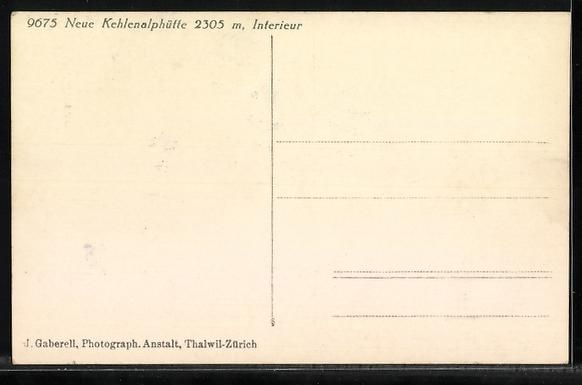 Cartoline postali: Neue Kehlenalphütte, Innenansicht der B – Usato da Berlin venduto da bartko-reher 1