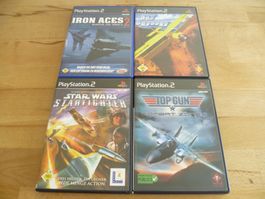 4 Flugzeug Spiele Games für Sony PS2