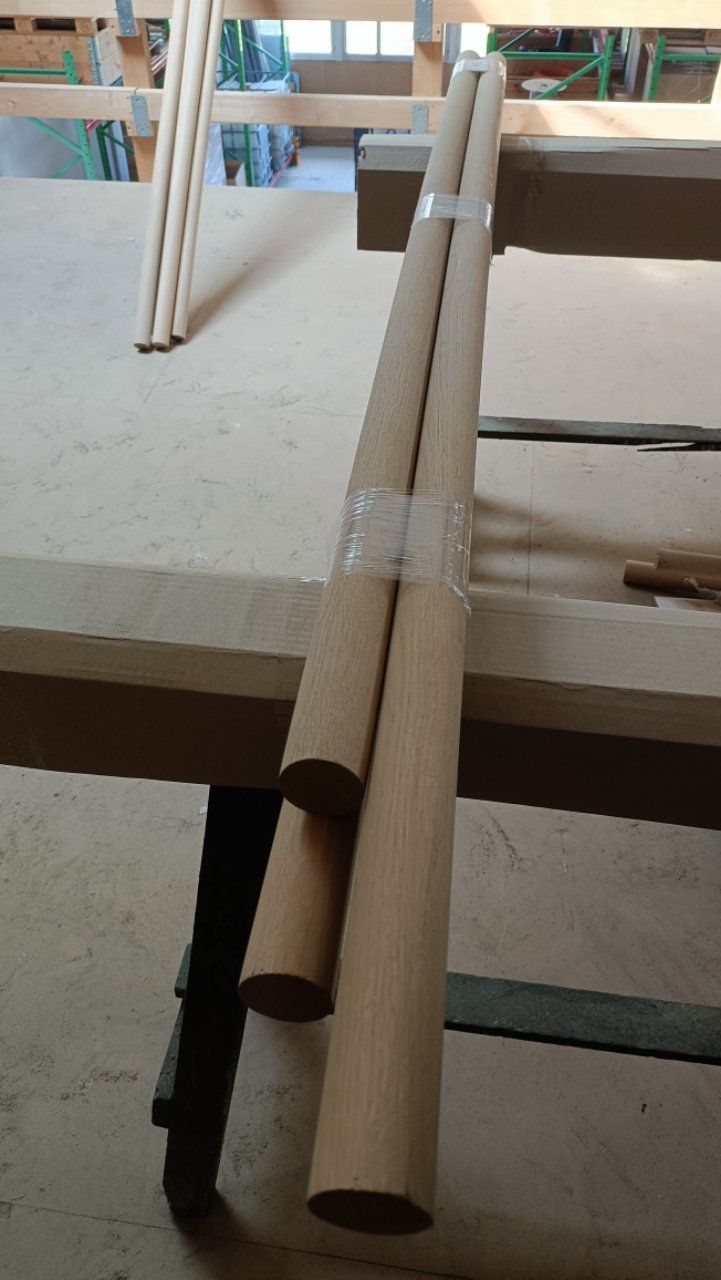 Holzartikel: 4 Stk. Handlauf Rundstab Eiche D: 45 mm Los 204 – Neu (gemäss Beschreibung) aus Sulgen von Wag0815 2
