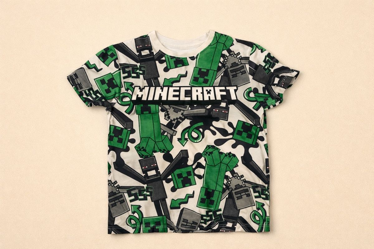 Camicie, T-shirt & Polo: T-SHIRT MINECRAFT ENFANT – Nuovo (secondo la descrizione) da Lausanne venduto da mar_6snp 1