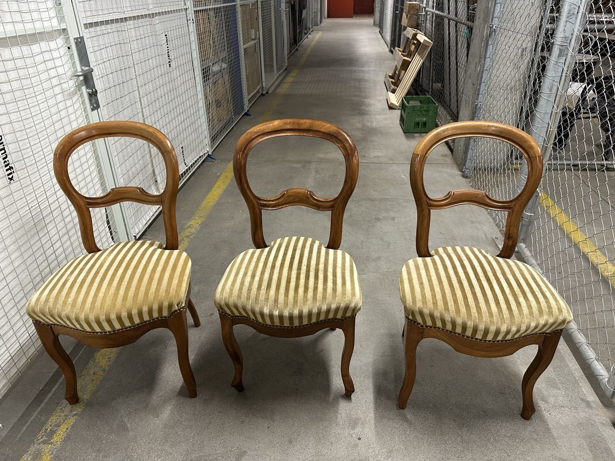 Chaises: 3x Stühle Louis Philippe Massiv Nussbaum  – D'occasion à Bolligen par Astrophysiker06 1