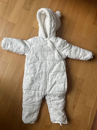 Winteroverall La Redoute Grösse 2A gefüttert weiss