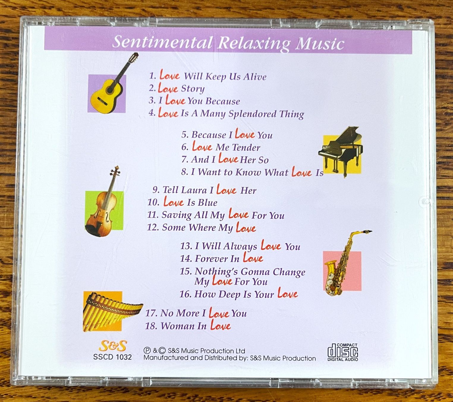 CDs: Love Moods:Sentimental Relaxing Music CD – Gebraucht aus Oftringen von Vucki 1